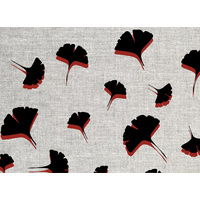 Black/red Gingko fabric for shoulder/backpack bag