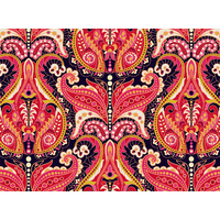 Paisley fabric panel 4 for convertible leather bags