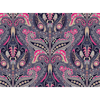 Paisley fabric panel 4 for convertible leather bags