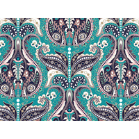 Paisley fabric panel 4 for convertible leather bags