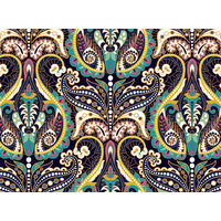 Paisley fabric panel 4 for convertible leather bags