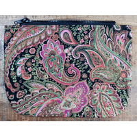Paisley Pink Panel for Small Canvas/Leather Satchels ready to send