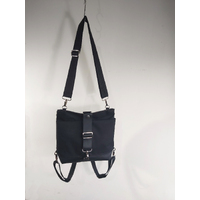 Small Canvas/Leather Convertible Satchels
